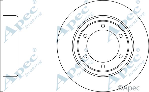 APEC BRAKING stabdžių diskas DSK177